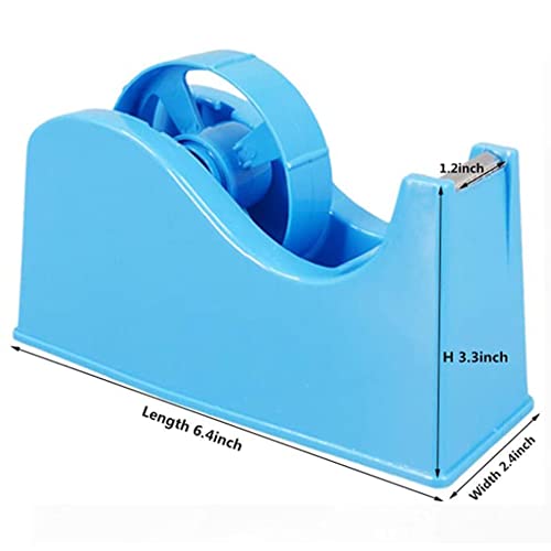 Mr.r Desktop Tape Dispenser, Sublimation Masking Tape Dispenser, Adhesvie Roll Holder With Weight Nonskid Base Blue For Heat Press Transfer Printing Tape (Fits 1'' & 3'' Core) #TOP5