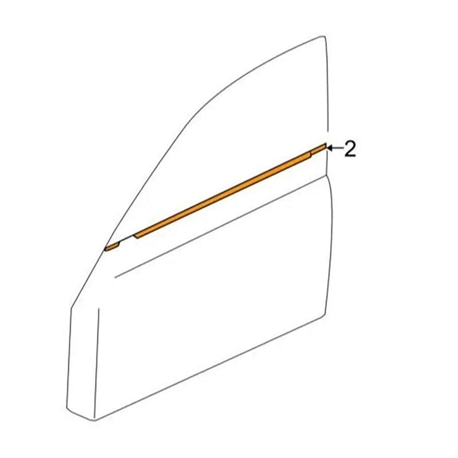 Guarnizione porta auto 4 pezzi striscia tenuta gomma finestrini in vetro per auto, impermeabile, per Mitsubishi per Lancer CY CX CZ 2007-2019