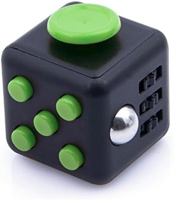 Amazon Fidget Cube フィジェットキューブ ストレス解消キューブ 不安 緊張 リリーフ 玩具 ブラック グリーン フィジェット キューブ おもちゃ