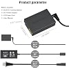 LP E17 Dummy Battery ACK-E17 Power Adapter Kit Replacement for LP-E17 Battery Compatible with Canon EOS M3 M5 M6 M6 Mark II Mirrorless Camera