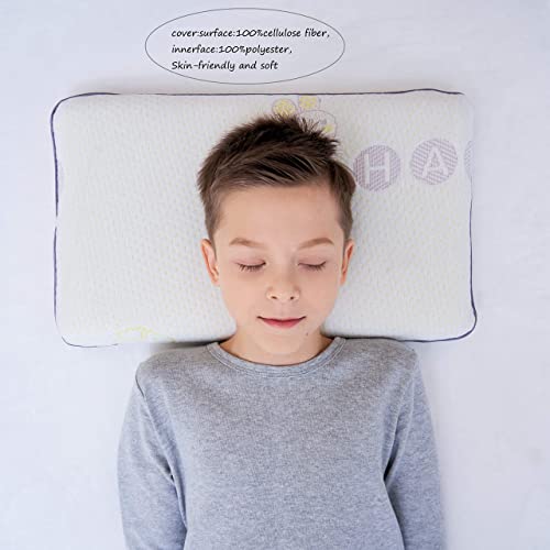 SIKAINI Health Children Pillow for Bed Sleeping Hypoallergenic Memory Foam Children Pillow Pillow for Children (3-8 Years)