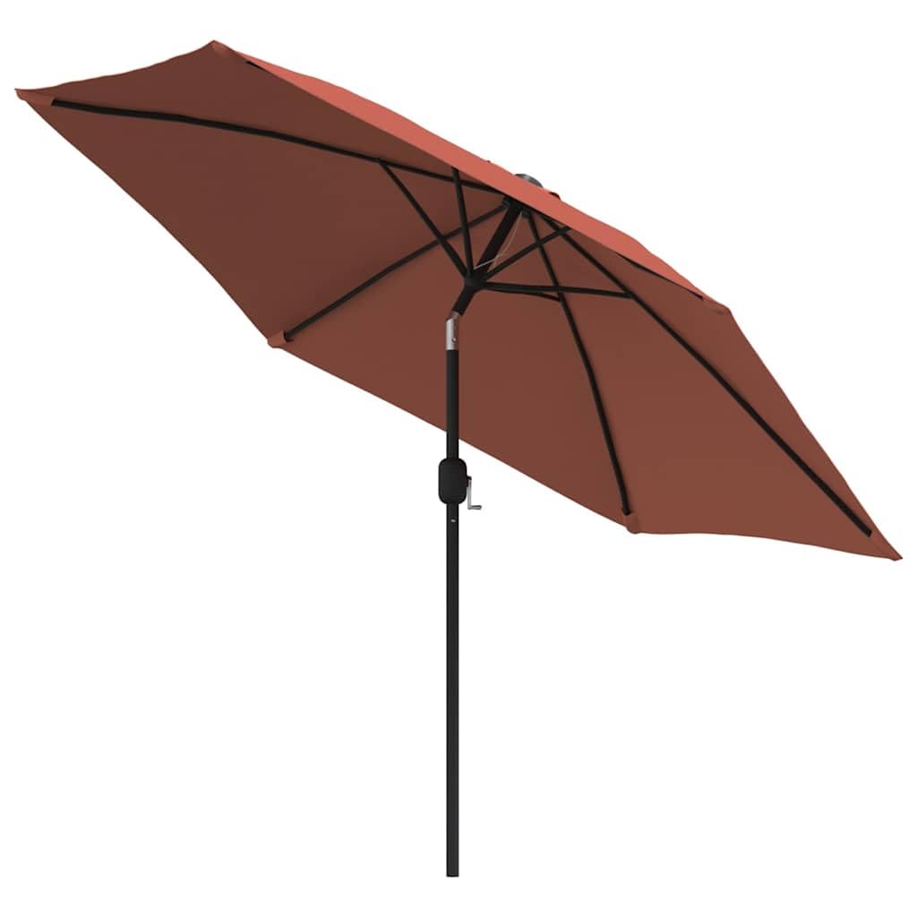 SYDE Parasol ogrodowy z diodami LED Taupe 300 cm