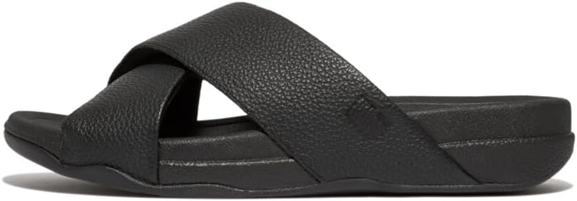 Fitflop mens Surfer Mens Tumbled-leather Cross Slides
