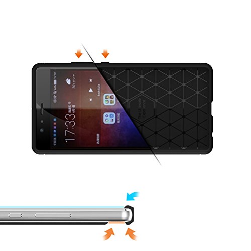 Ivencase Custodia Huawei P9 Grigio Cover TPU