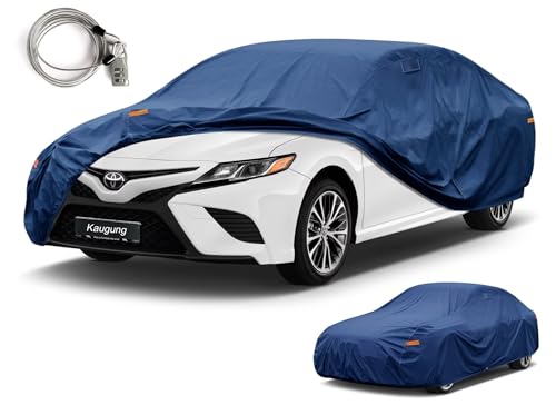 Kaugung Custom Fit Car Cover for Toyota Camry Sedan-Solara (1996-2026), Heavy Duty Waterproof All Weather Outdoor Protection, Breathable Full Exterior Cover with Vent, Rain Sun Snow UV Proof