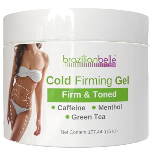 Brazilian Belle Cold Firming Gel - Skin Tightening & Anti Cellulite Gel with Caffeine - Advanced Skin Firming & Body Firming Cream for Loose & Sagging Skin