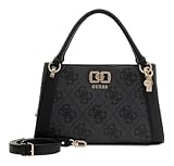 GUESS bolso bandolera Karnilla Logo Girlfriend Satchel Coal Logo gris oscuro