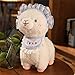 TROYSINC Pupazzo di peluche alpaca di alpaca, per ragazze, ragazzi e neonati (blu + bianco), 25 cm
