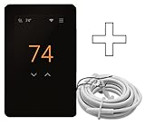 SunTouch CommandPLUS Floor Heating Thermostat SunStat 500950 Universal WiFi Programmable Touchscreen + Floor Sensor Included 120V/240V