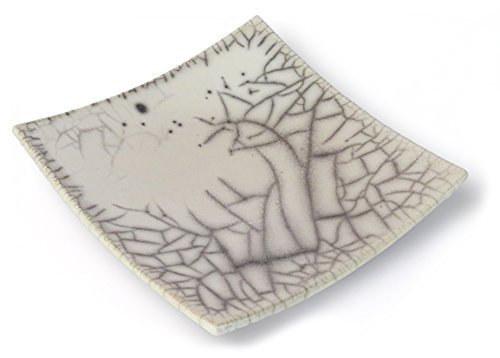 Ceramiche Liberati: centro de mesa raku cuadrado desnudo