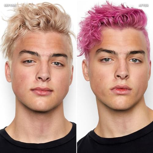 Image of OVERTONE Color Depositing Treatment Hair Mask, Magenta Morning, 8 oz | Semi Permenant & Nourishing Coloring Conditioner for All Hair Types, Contains Shea Butter & Coconut Oil, Vegan & Cruelty-Free