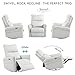 espidoo Power Swivel Rocker Recliner Chair: 270° Swivel & Electric Reclining with USB Ports - Modern Nursery Glider for New Parents & Baby Care in Living Room Bedroom