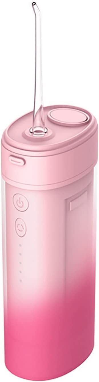 GeRRiT Riego oral dental inalámbrico portátil con 220 Ml Tanque y 4 boquillas, batería de 1800 mAh, 360 ° de dientes de blanqueo de limpieza de profundidad, IPX7 Uso de agua de agua impermeable, uso r