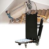 【Lo que recibirás】Carretillas eléctricas para subir escaleras: la carretilla eléctrica para escaleras te permite mover objetos pesados ​​por las escaleras con facilidad, eliminando la tensión y las posibles lesiones. Esta carretilla con placa de punta plegable y neumáticos goma antideslizantes. La función eléctrica reduce el esfuerzo para subir escaleras, una persona puede operarla, el diseño ergonómico minimiza la tensión de la espalda y reduce los costos de compensación de los trabajadores.