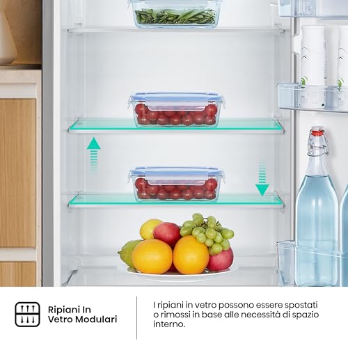 Hisense MTM55205SE Frigorifero Doppia Porta a Libera Installazione Modello 2022, 206 L, Silver, 143.4 x‎ 54.2 x 55 cm - Immagine 5