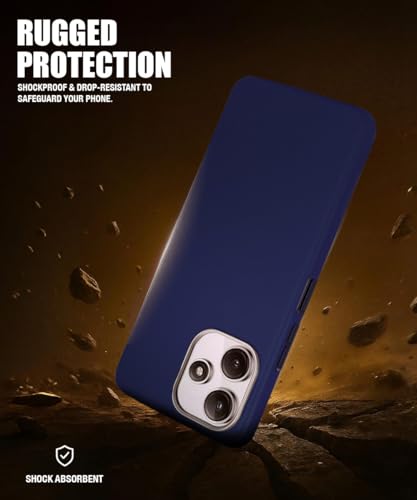 Image of WOW IMAGINE Leather Fabric Soft TPU Back Cover for Mi Redmi 12 5G | Redmi 12 4G | Poco M6 Pro 5G (Blue)