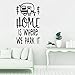 Adesivi murali da viaggio La casa è dove parcheggiamo Citazioni di viaggio creative per camper Adesivi murali in vinile A8 57x33 cm
