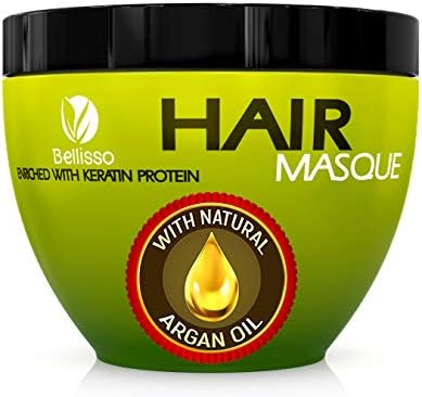 Moroccan Argan Oil Hair Mask Deep Conditioner Sulfate Free for Dry or Damaged Hair with Jojoba Kernel Oil Aloe Vera Collagen and Keratin