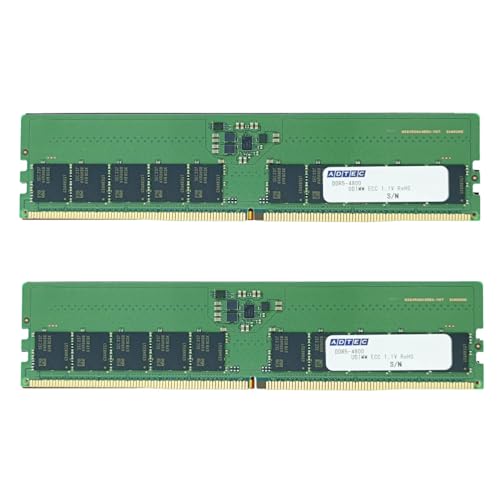 AhebN ADS4800D-E32GDBW UNۏ DDR5-4800 UDIMM ECC 32GBx2 2Rx8
