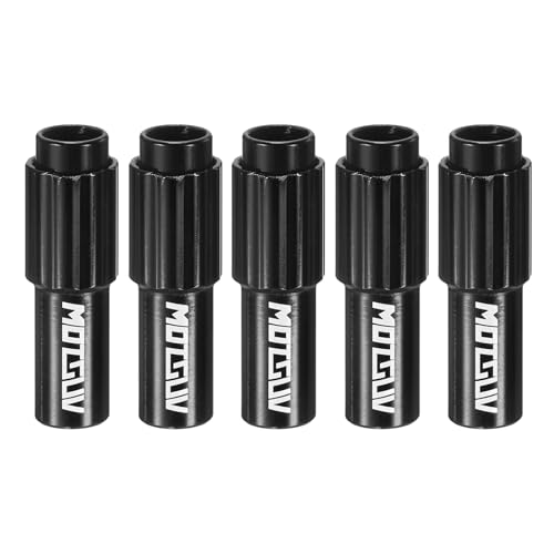 Image of sourcing map 5pcs Bike Inline Cable Adjuster Aluminum Alloy Brake Cable Gear Shift Connector Indexed Inline Cable Tension Adjuster Housing Screws for Mountain and Road Bikes, Black