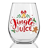 DYJYBMY Jingle Juice Wine Glass, Christmas New Year Gifts for Women, Christmas Wine Glass for Women...