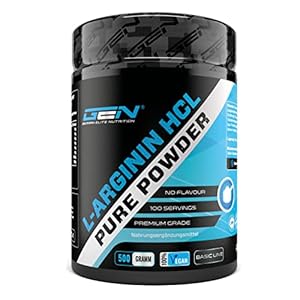 L-Arginine HCL – 500 g – L-Arginine Hydrochloride – Premium: plantaardige L-Arginine HCL – Optimale oplosbaarheid – Puur…