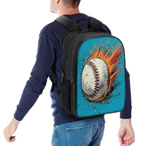 Mochila de béisbol infantil con capa plegable impermeable y protector de pecho 3D 5