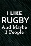 I Like Dogs And Rugby And Maybe 3 People Funny Dogs Lovers Nice Notebook Planner: Rugby, Employee Appreciation Gifts for Staff Members - Coworkers - ... (Employee Recognition Gifts),Appointment