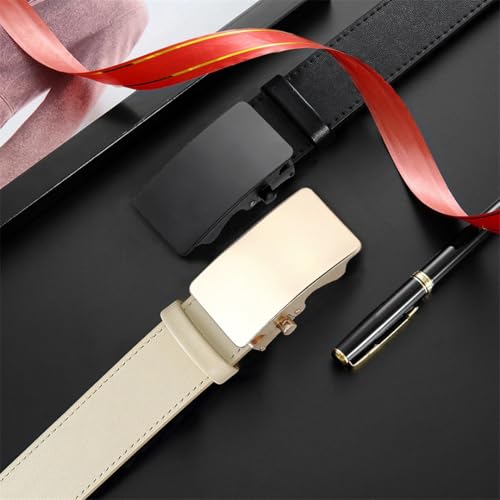 Men's Belt With Metal Ratchet Strap And Metal Buckle, Suitable For Formal Pants. Ak251w-Ta 135cm4