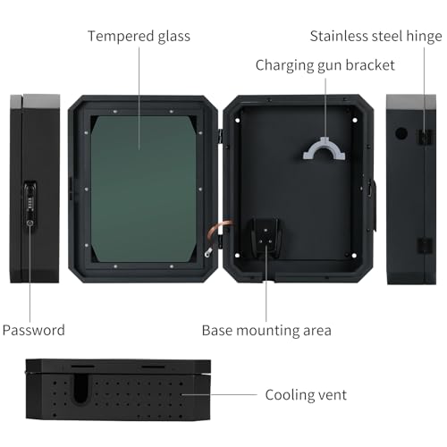 Jawjut Wall Charger Station Box Compatible with Tesla Mobile Connector Indoor/Outdoor Cable Organizer Waterproof Dustproof by Jawjut - Image 2