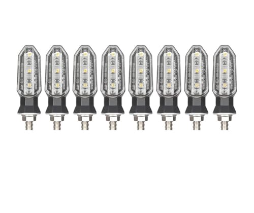Clignotants moto LED 12V discrets résolvant les problèmes d'espace 8mm