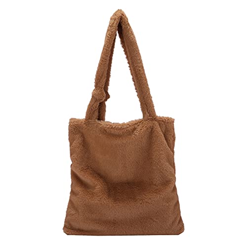 FuMeiJiaJiaJu Plüsch Tasche,Schultertasche Damen,Tasche mit Tierstreifen,Damen Kleine Handtasche,Retro ModeTaschen,Geschenke für Frauen Cover