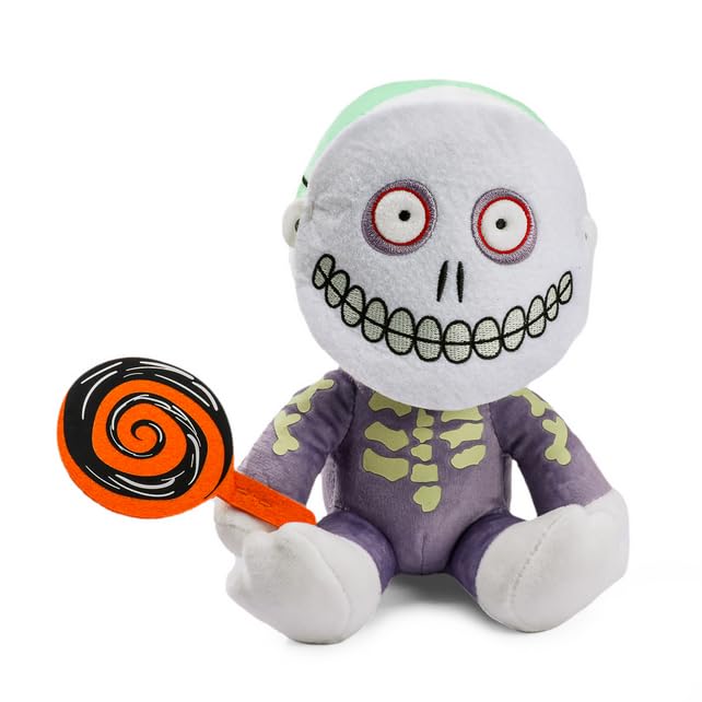 Peluche L'Étrange Noël de monsieur Jack doudou Jack Skellington noir et blanc