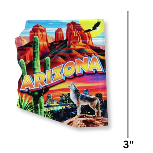 Imán de Acrílico Arizona Desert 3x2.5 Pulgadas miniatura 3