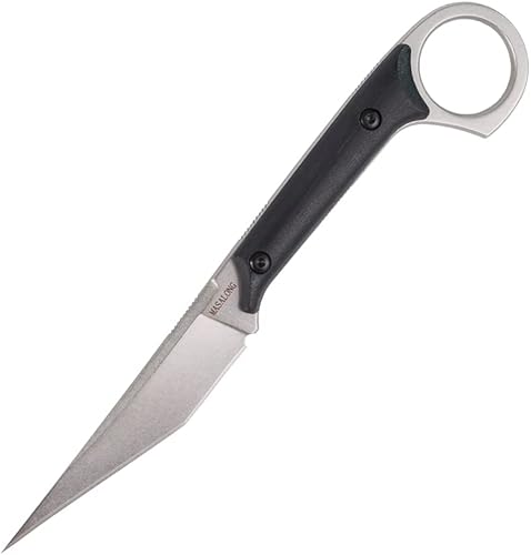 MASALONG kni214 EDC Utility Cuchillo táctico supervivencia al aire libre Senderismo Camping Cuchillo recto delgado (blanco)