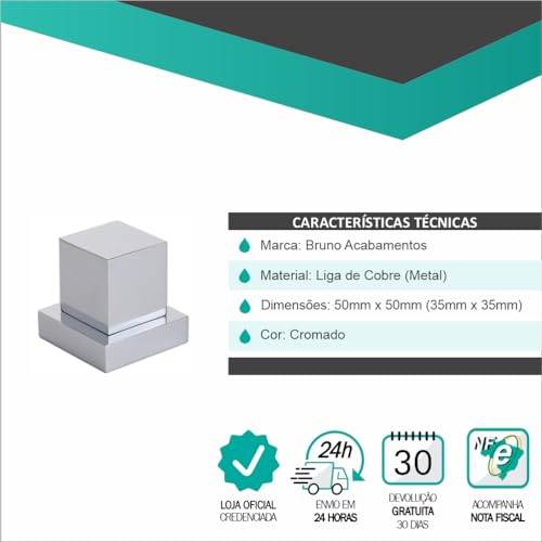 Acabamentos P/Registro Quadrado 1/2-3/4 + Adaptador Docol