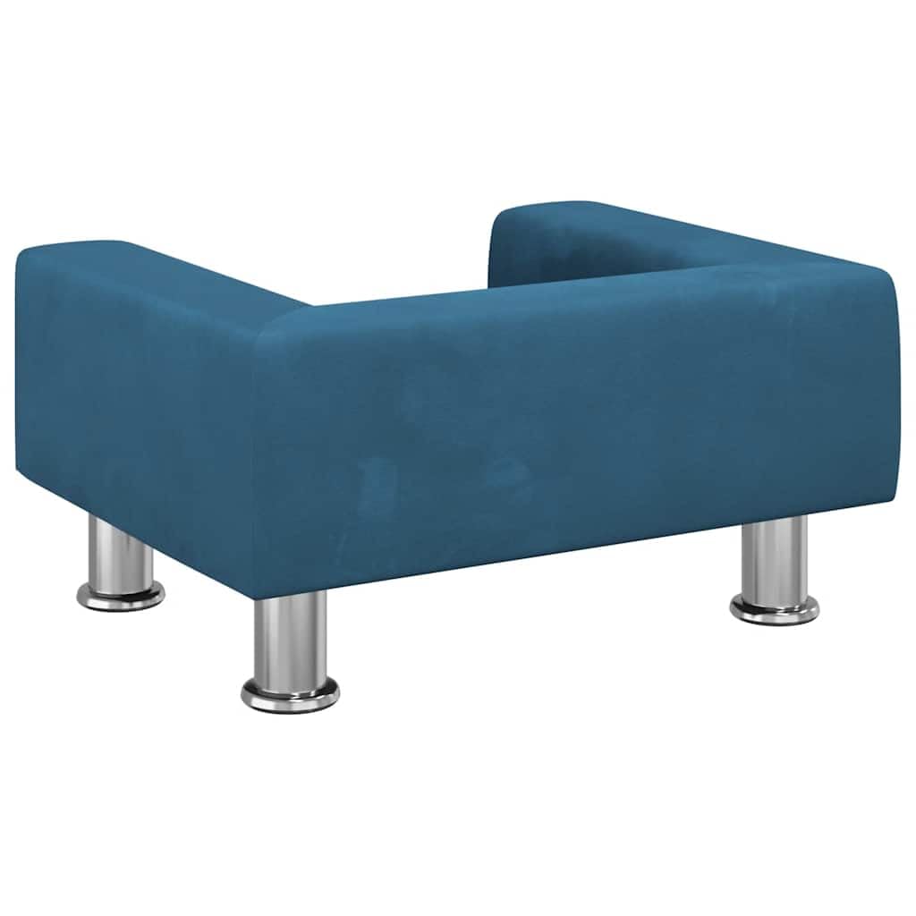Genérico Cama para Perros de Terciopelo Azul 50x40x26,5 cm,Productos para Mascotas,Productos para Mascotas,Productos para Perros,Camas para perros-171925