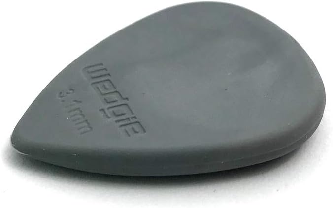 Wedgie WRPP31M Rubber Guitar Picks 3.1mm Medium, 3 Pack