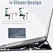 HYZUO 13 Inch Laptop Case Sleeve with Stand for 2026-2018 MacBook Air 13 M5 M4 M3 M2 M1, 2026 13" MacBook Neo, 2026-2016 MacBook Pro 13 M2 M1, iPad Pro/Air 13, Surface Pro 12-3, XPS 13, Haze Blue