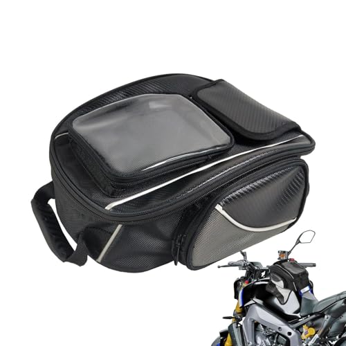 Bolsa para cuadro de motocicleta, mochila para depósito de moto, organizador de tanque de motocicleta con fijación magnética, accesorios para moto, bolsa de equitación con pantalla táctil