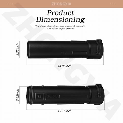580470001 580471001 Blower Tube Set Compatible with Homelite Ryobi 40V RY40404 RY40440 and RY38BP 38cc Backpack Blower - Thumbnail 2