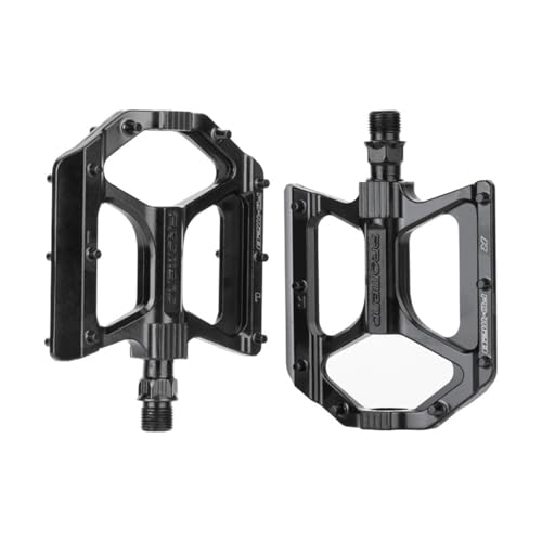 Mountain Bike Pedals MTB Pedals, Large Size Aluminum Alloy Body with Boron Steel Spindle, Equipped with DU Bearings, Ideal for Off-Road Cycling