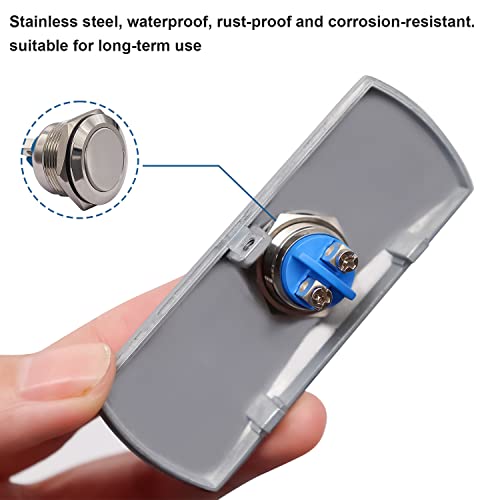 Mxuteuk Door Access Control System Momentary Push Button Switch Zinc Alloy Panel Door Exit Button Push Dc12V 3A G020-Cf #TOP3