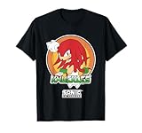 Sonic The Hedgehog Knuckles Superhero Pose Portrait Vintage T-Shirt