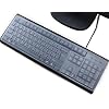 (2 Pack) Universal Clear Anti-Dust Keyboard Skin Protector Cover for 104/107 Keys Standard Desktop Keyboard Reusable Waterproof Keyboard Cover