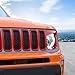 RT-TCZ for Renegade Front Grill Inserts Red, Headlight Bezels Trim Cover for Jeep Renegade 2019 up Red Exterior Accessories 9pcs