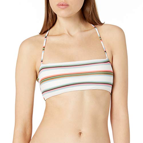 RVCA Isle Bandeau Bikini Top avec bretelles amovibles et maintien latéral doux