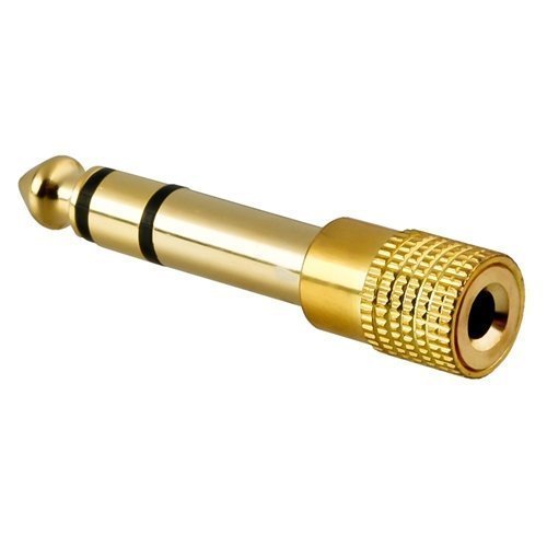 TOOGOO Quality Headphone Adapter Stereo Gold Plug 1/4