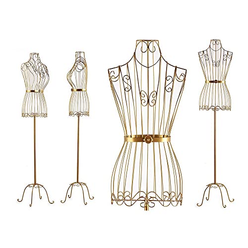 Metall Schneiderpuppe 140-170cm Verstellbar - Schaufensterpuppe Weiblich Schwarz