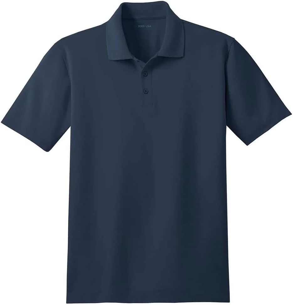 Joe's USA Men's Moisture Wicking Stain Resistant Polos in Regular, Big & Tall